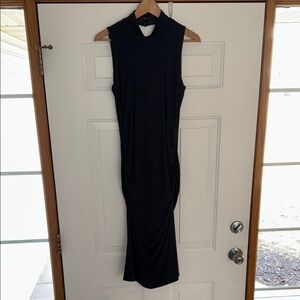 Elegant Black Sleeveless Dress - White House Black Market - Size 8